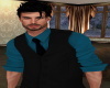 Cyan Casual Dress Shirt
