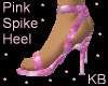 Mix pink spike heel