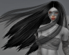Flying Black long Hair