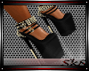 Black and Gold Heels