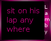 *L* Sit on His Lap