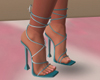 Laced Heels Turquoise