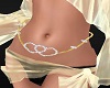 ! Two Hearts Belly chain