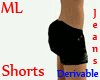 *ML* Jeans Shorts Black
