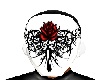 goth rose mask