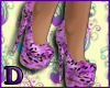 D Lilac Floral Shoes