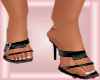 *P* Black Sandals Heels