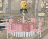 Pink Golden Guest Table