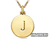 Initial "J" Gold Necklac