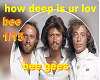 BEE GEES how deep is ur