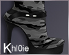 K Kate grey camo boots
