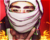 (w) white scarf