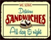 Retro Sandwich Sign