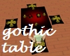 gothic table~cushions