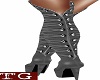 RL Gray Thigh Boots