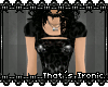 M` PVC Black Lep Crossed