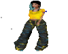 Yellow lightning jeansUA
