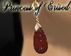 !PoE! Earrings Tudor Red