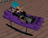 purple couple rockin bed