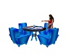 blue beach table