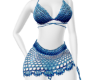 Blue Crochet Kini -L