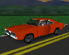 flat orange charger