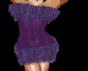 Sexy Fur Purple Dress