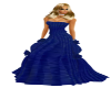 Blue Rose Velvet Gown