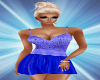 Royal Blue Satin Dress