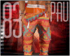 *P* orange pants