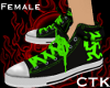 [CTK] Green Lette Chucks