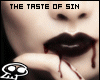 taste of sin sticker