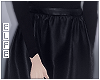 ◬ dark leather skirt