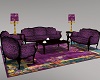 Victorian Rose Sofa Set