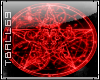 red pentagram sticker