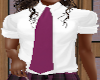 button down and tie pink