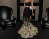 Feather Gown Gold