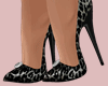 E* Gray Leopard Heels