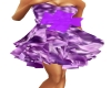 purple strapless dress