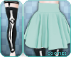 +c+ Skirt | Mint Skele