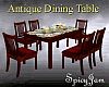 Antq Dining Table red