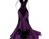 Elegant Purple Noir Gown