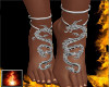 HF Dragon Anklet Wht Sil