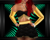 Gold Black Quilt Outfit