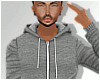 -A- Grey Zip Up Hoodie