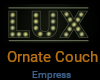 ! Lux 2.0 Ornate Couch