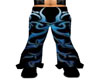 blue tribal pants