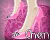 [Chem]Pink PVC Heels