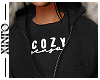 [i] Cozy Hoodie -Blk