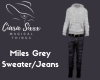 Miles Grey Sweater/Jeans